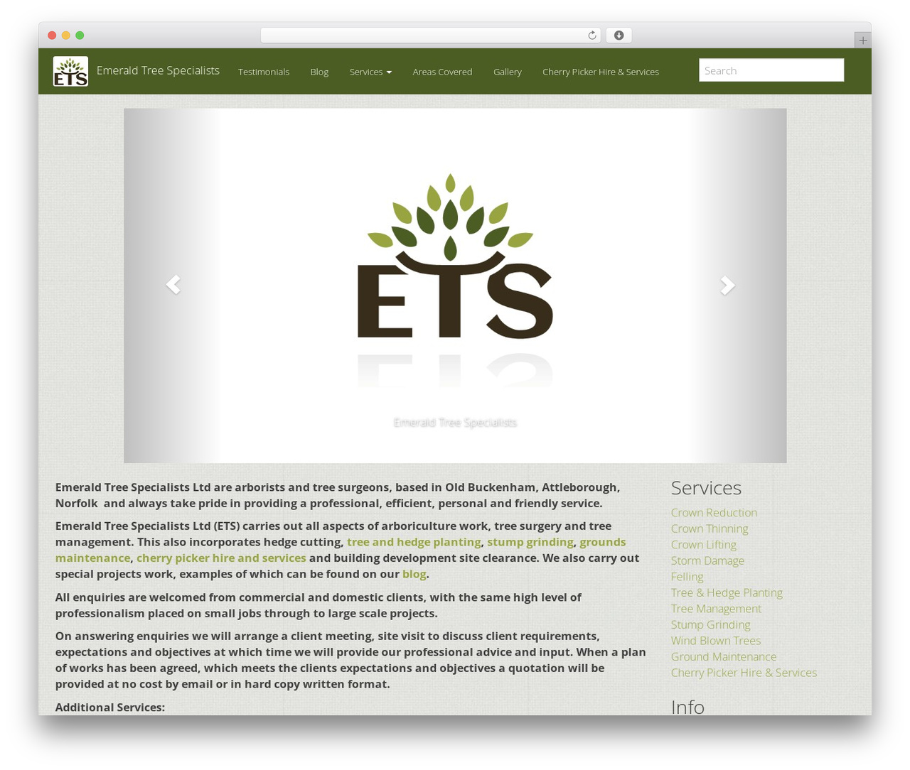 ETS WordPress theme - emeraldtrees.co.uk