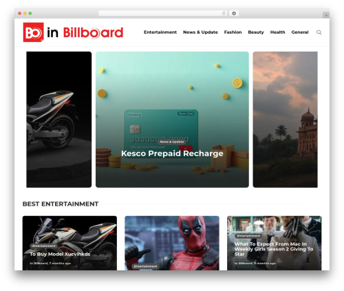 Gillion WordPress theme - inbillboard.com