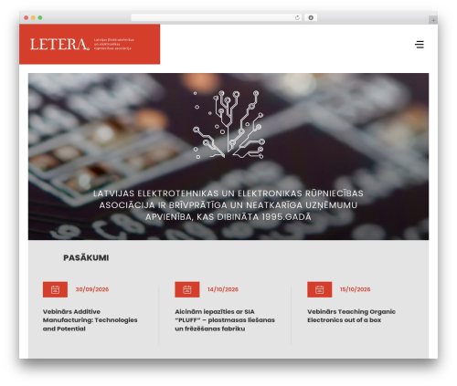Letera WordPress theme - letera.lv