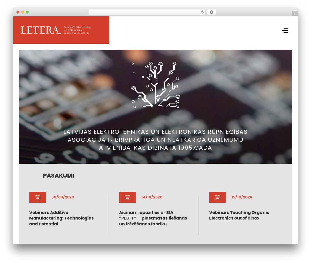 Letera WordPress theme - letera.lv