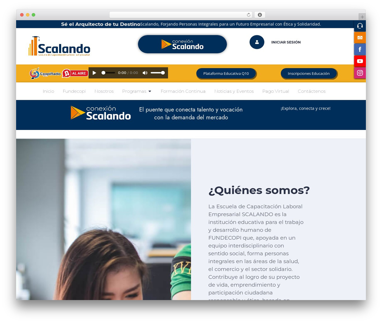 MasterStudy Templates premium WordPress theme - www.scalando.edu.co