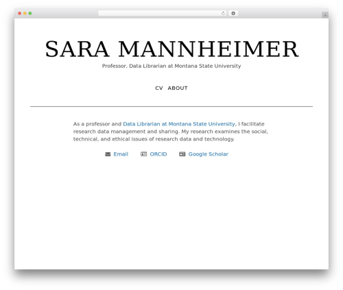 Simppeli WordPress theme design - saramannheimer.com