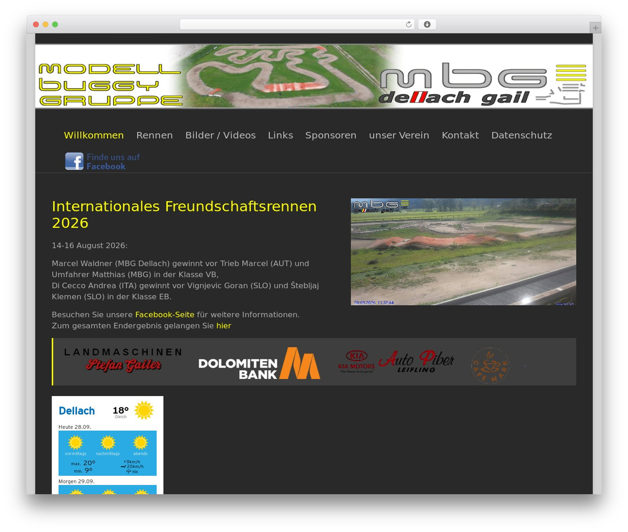 Spacious WordPress theme - mbg-dellach.at