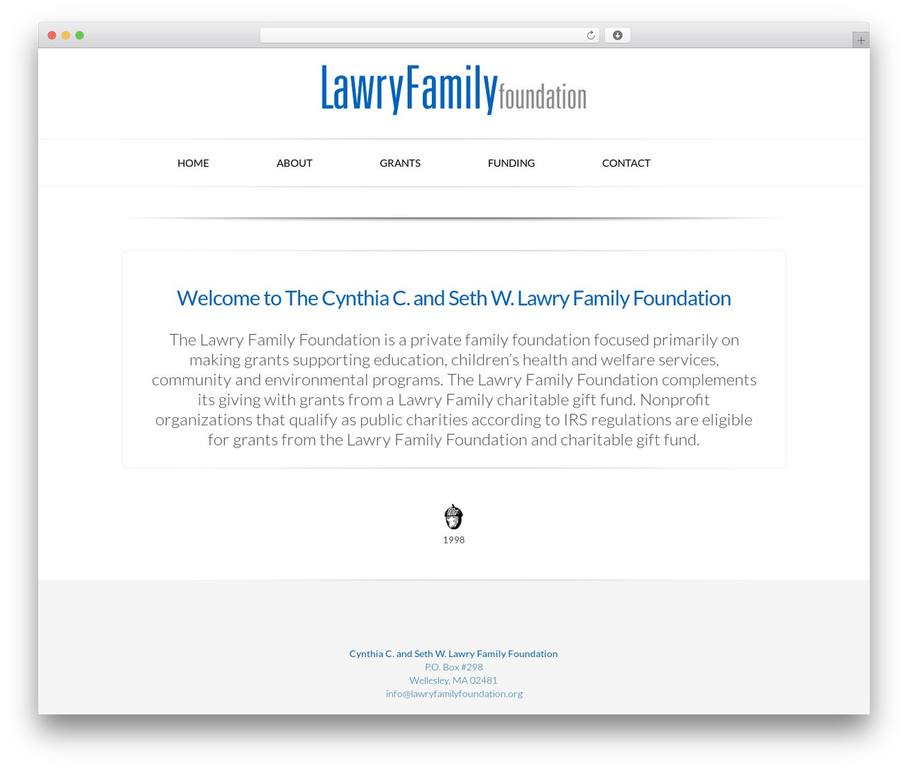 Theme WordPress Evolution - lawryfamilyfoundation.org