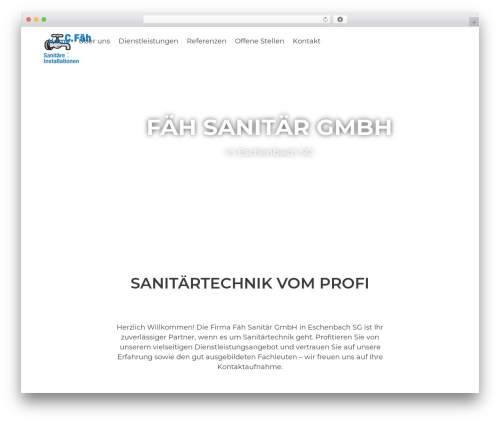 Total WordPress theme - sanitaer-faeh.ch