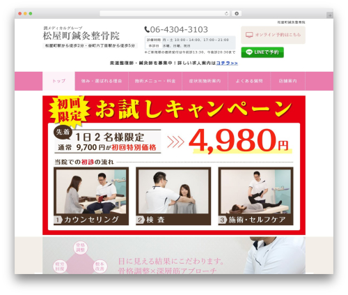 Type01 theme WordPress - matsuyamachi-seikotsu.com