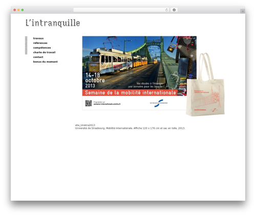 WordPress theme Clean - lintranquille.com
