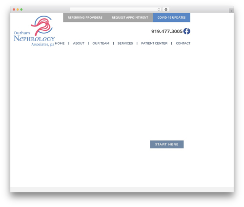 WordPress theme Durham - durhamnephrology.com
