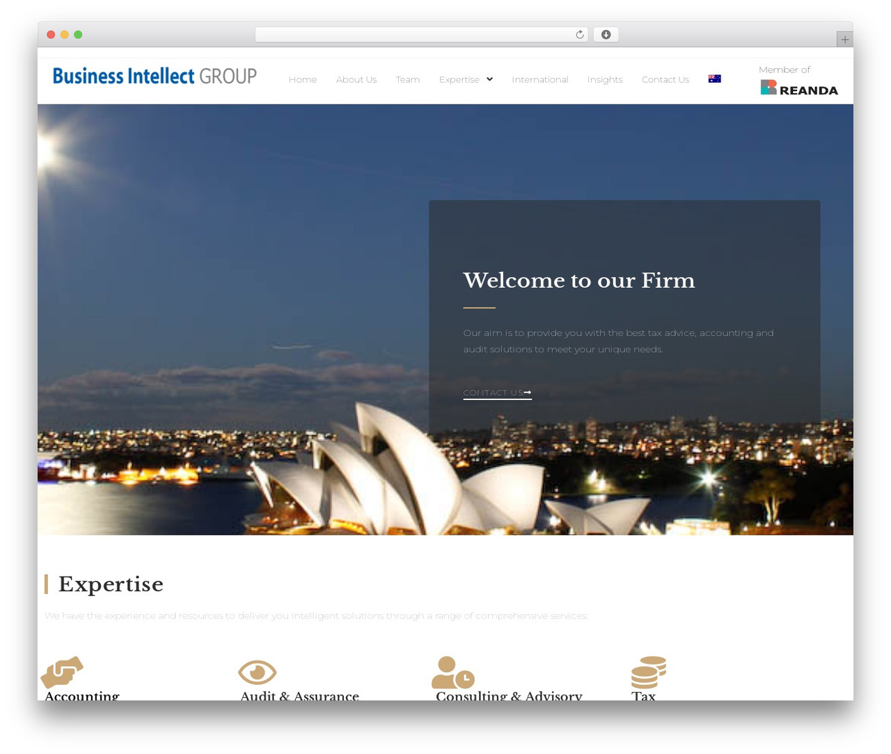 WordPress theme OceanWP - bizintel.com.au