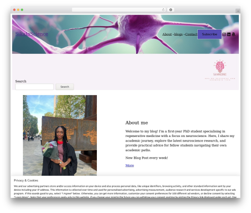 carnation theme WordPress - sikainscience.com
