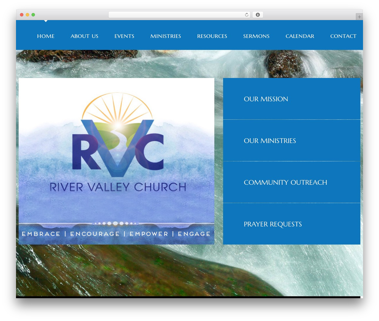 cherry WordPress theme - rivervalleychurch.faith