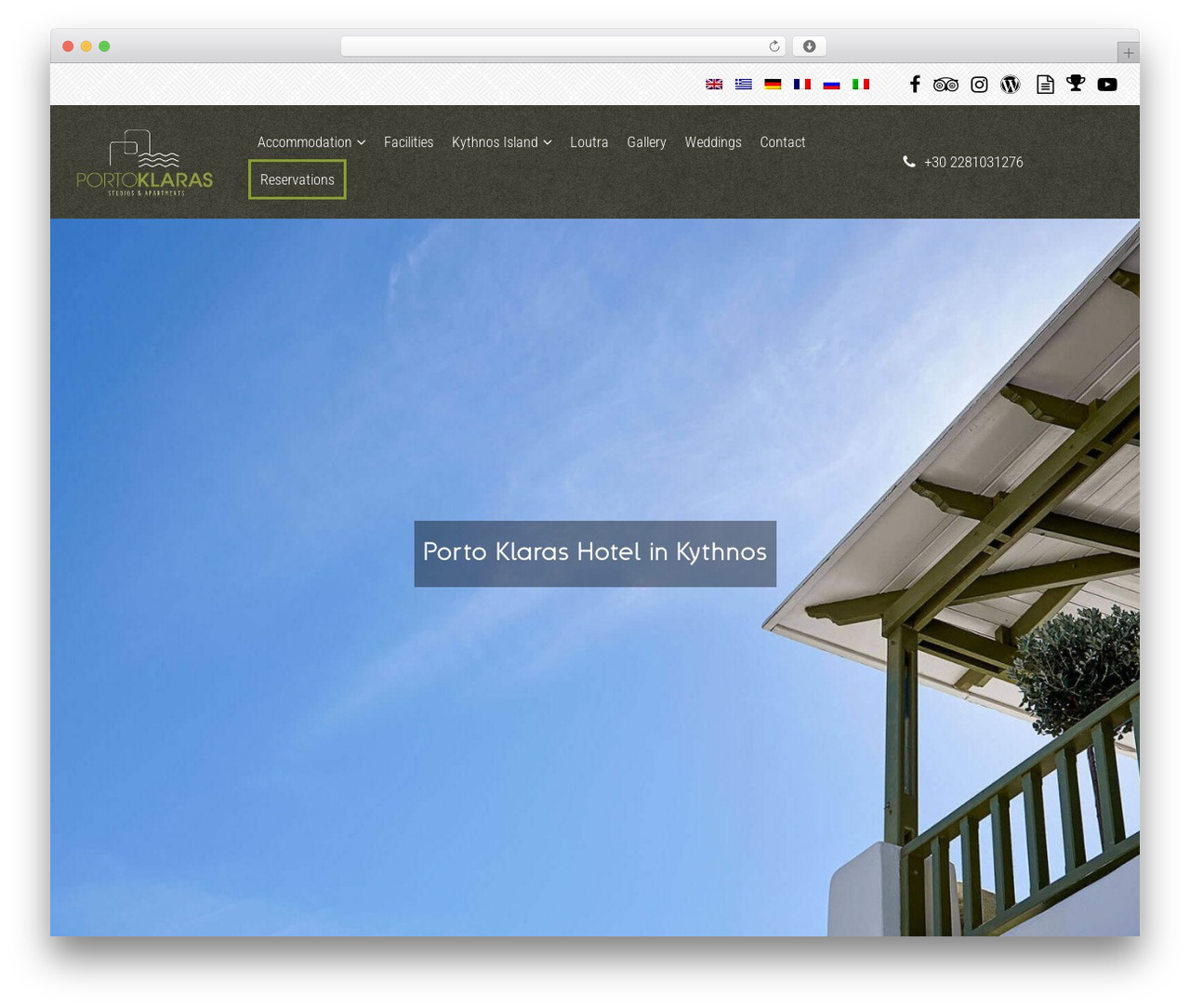 Codibee Theme theme WordPress - porto-klaras.gr