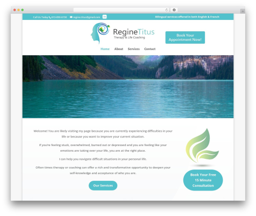 Divi theme WordPress - reginetitus.com