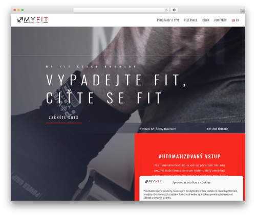 Divi WordPress theme - www.my-fit.cz