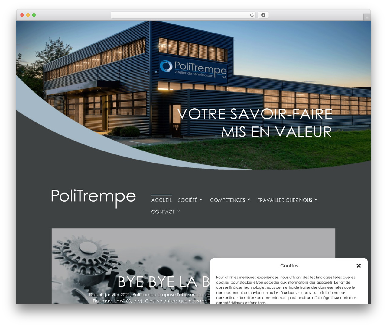 Divi WordPress theme - politrempe.ch