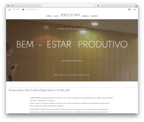 Ergofom Theme WordPress theme - ergoform.pt