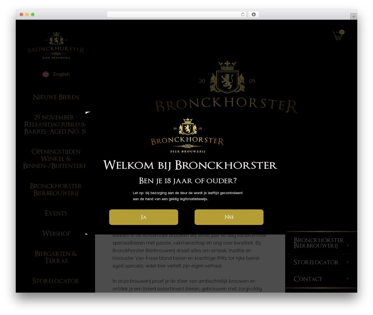 Fuze framework WordPress website theme - bronckhorster.beer