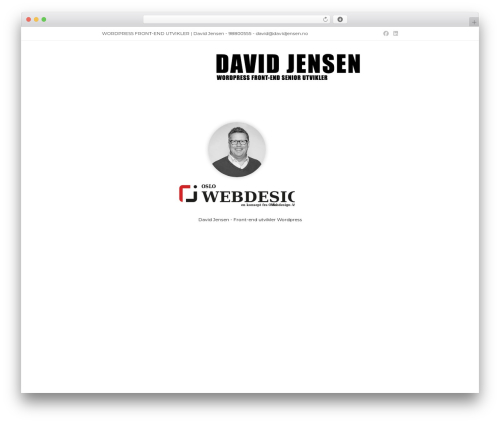 OceanWP theme WordPress - davidjensen.no