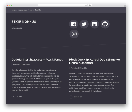 Some theme WordPress - bekirkokkus.com