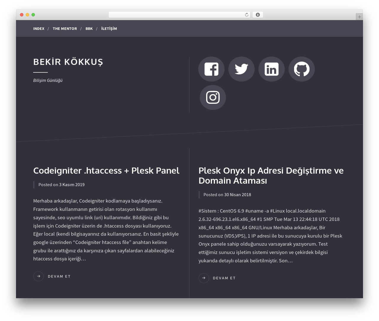 Some theme WordPress - bekirkokkus.com