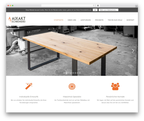 Theme WordPress constructo - aixakt-schreinerei.de