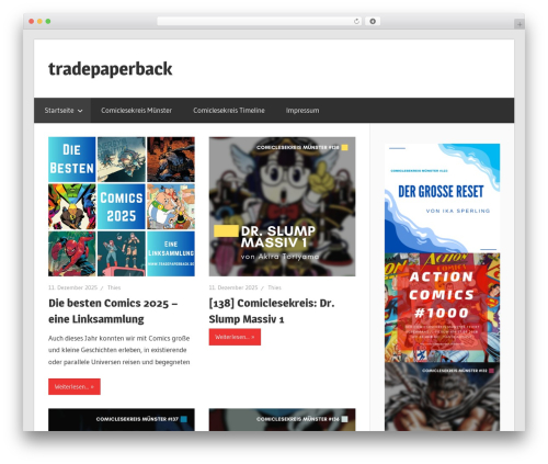 Wellington best WordPress theme - tradepaperback.de