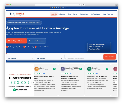 Tevily themer WordPress plugin - siritours.com