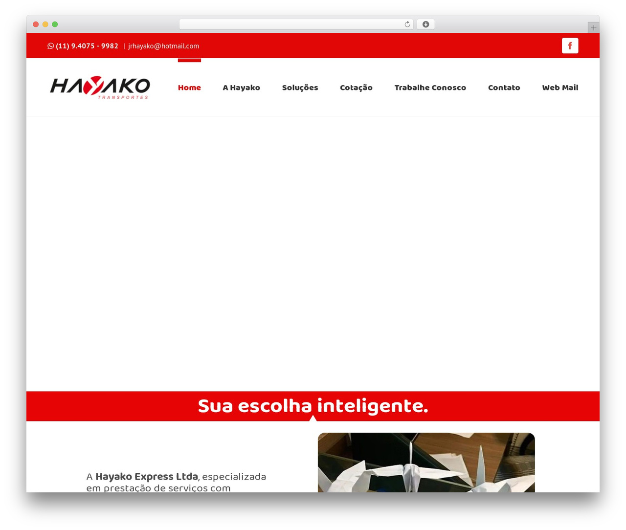 Avada theme WordPress - hayako.com.br