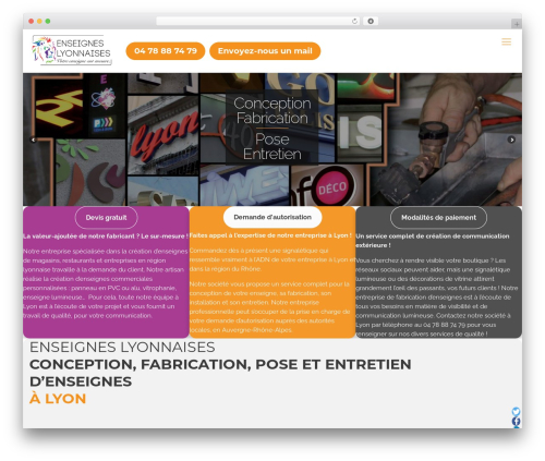 Betheme WordPress theme - www.enseignes-lyonnaises.fr