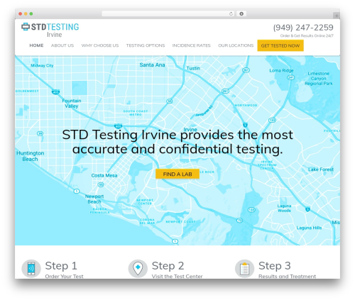 City Name STD Testing best WordPress theme - std-testing-irvine.com
