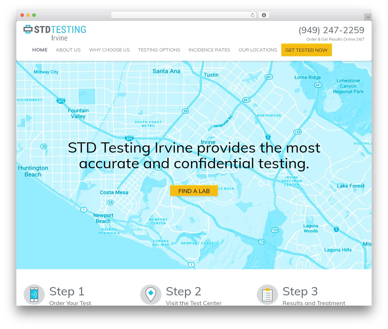 City Name STD Testing best WordPress theme - std-testing-irvine.com