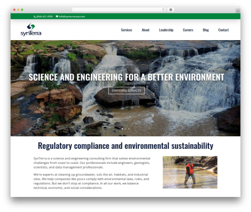 Divi WordPress page theme - synterracorp.com