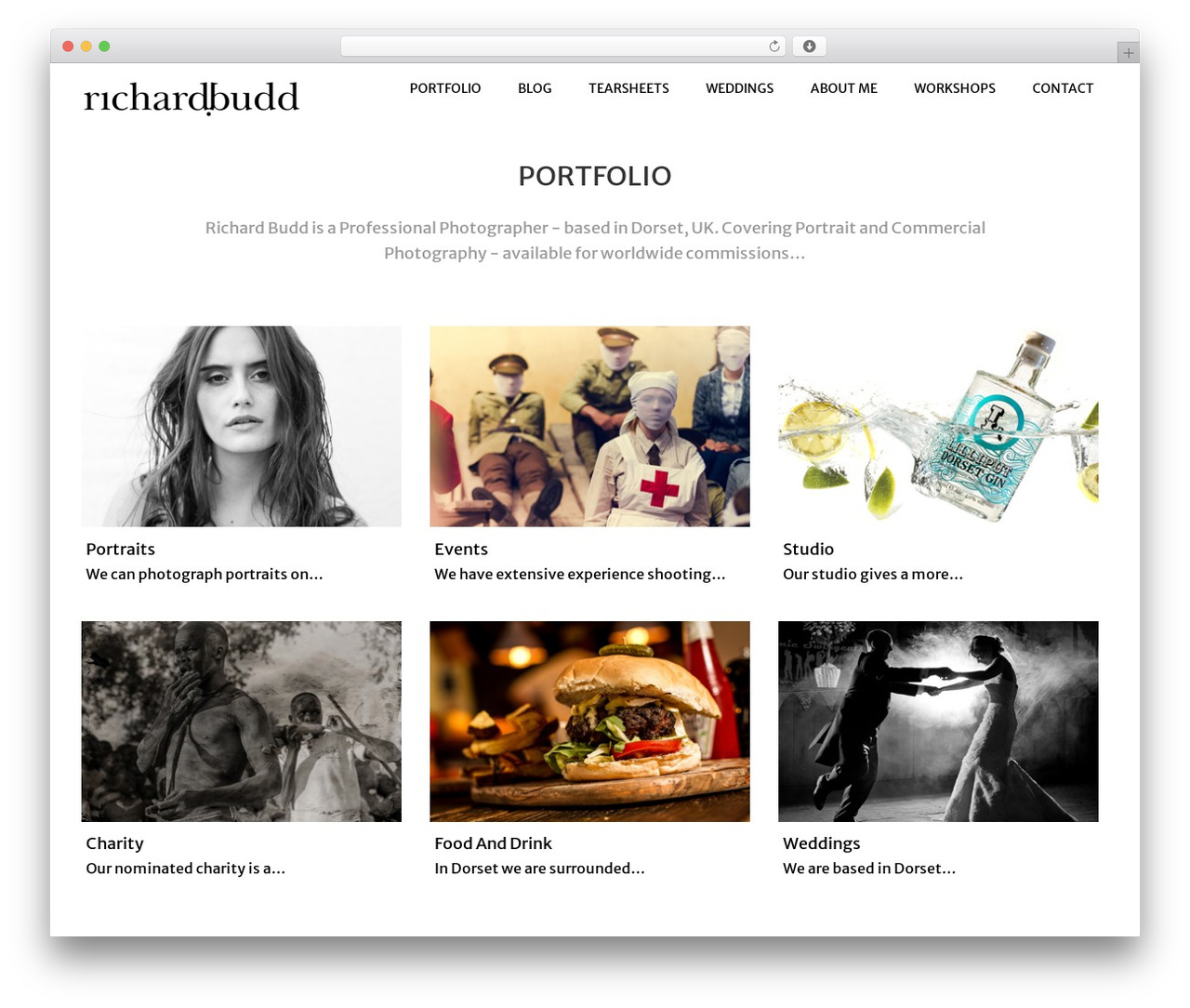 Foto WordPress theme image - richardbudd.co.uk