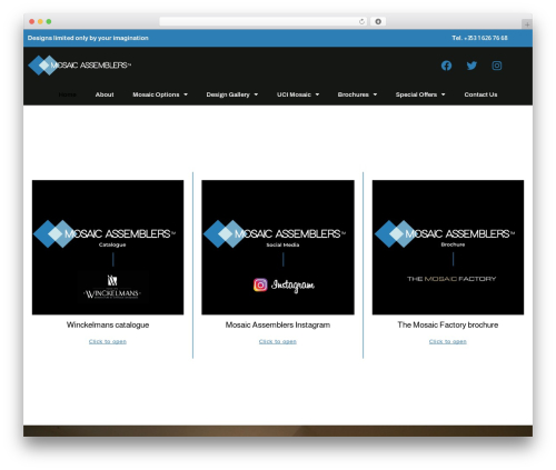 Galleria (galleria) free WordPress plugin - mosaicassemblers.com