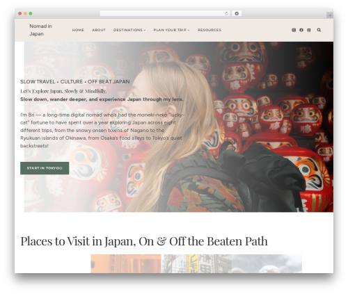 Kadence theme WordPress - nomadinjapan.com