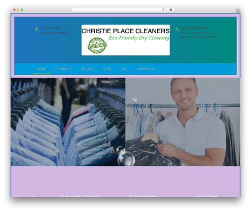 Laundry WordPress theme - scarsdaleorganiccleaners.com