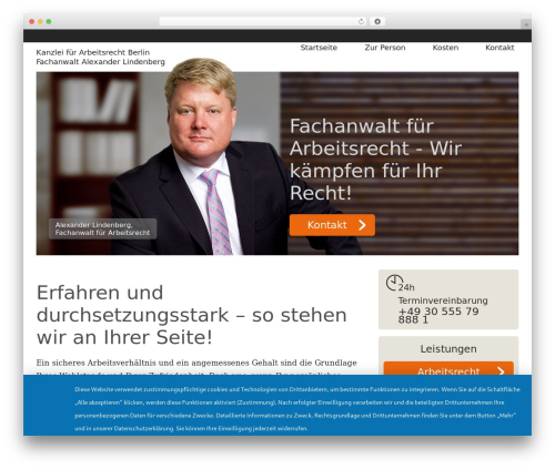 Lindenberg theme WordPress - rechtsanwalt-lindenberg.de