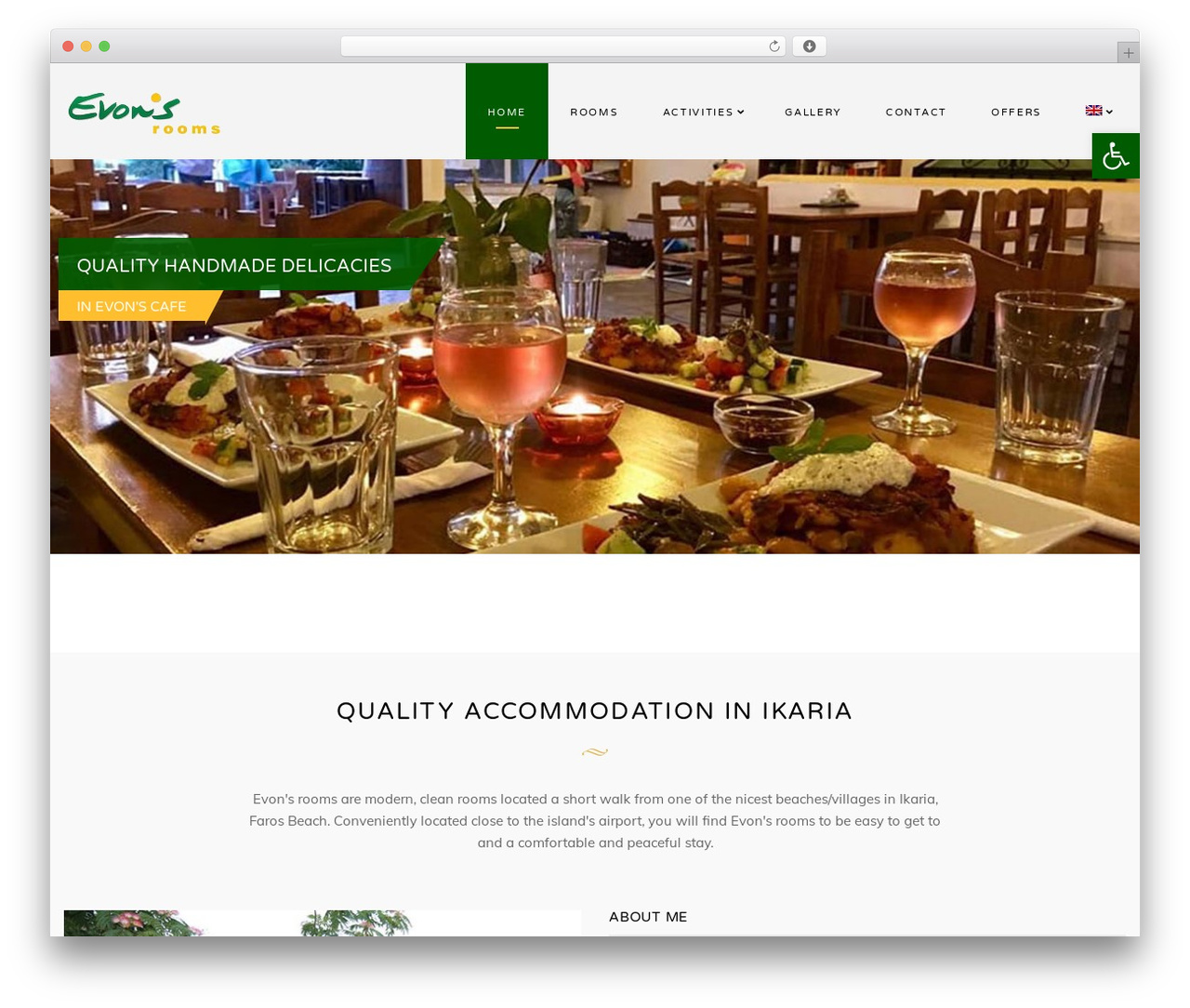 Luxen WordPress theme - evonsrooms.gr