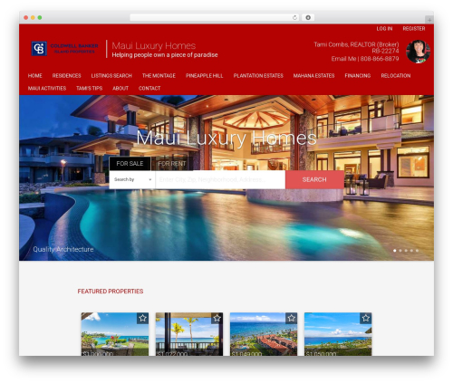 Madison WordPress theme - luxuryhomesonmaui.com