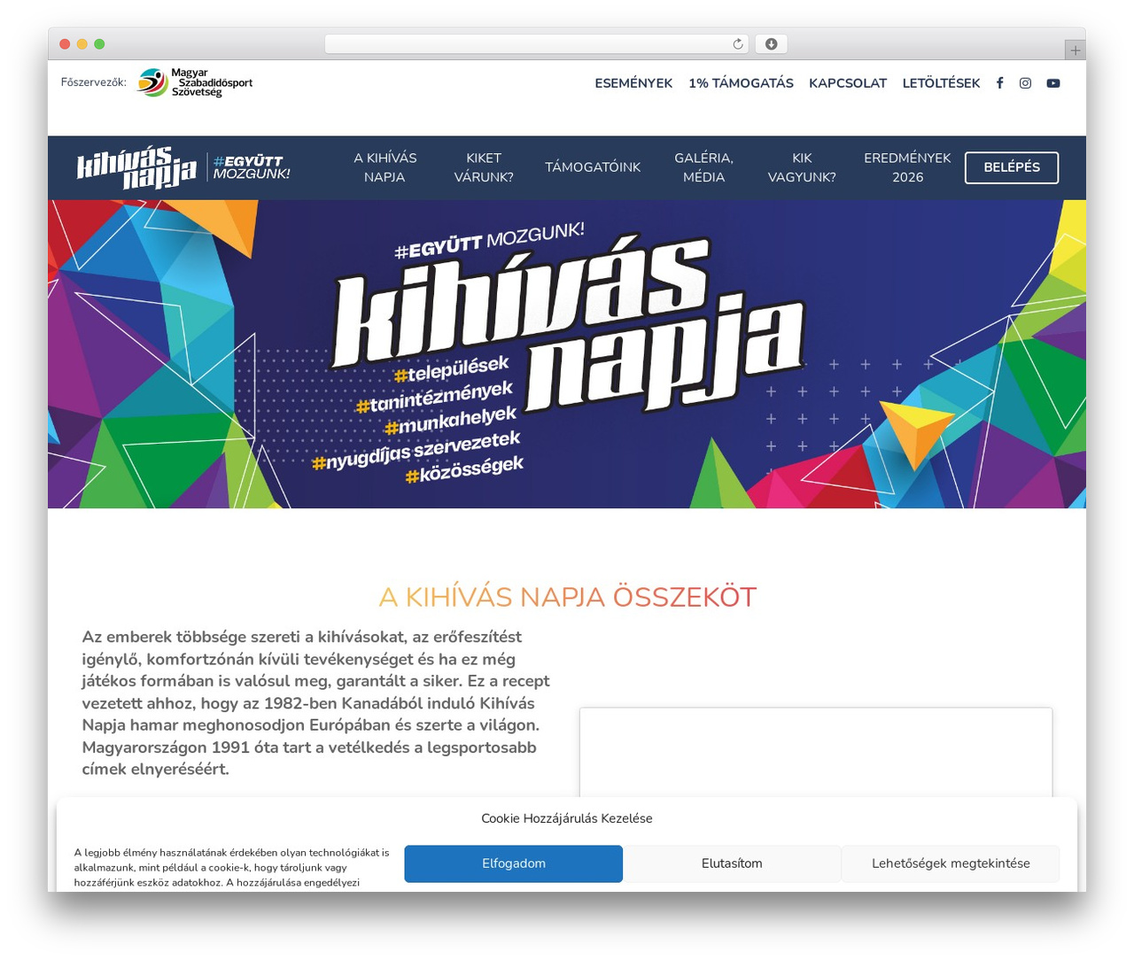 Kihívásnapja WordPress theme - kihivasnapja.hu