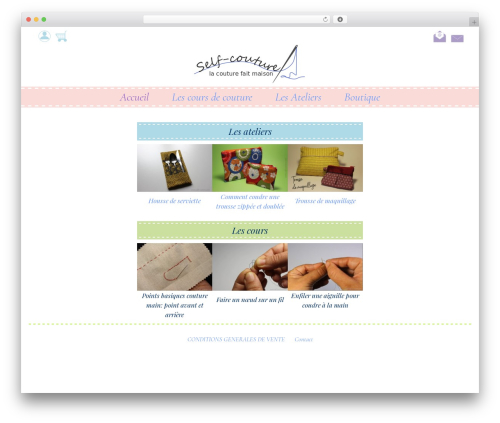 mitema WordPress website theme - self-couture.com