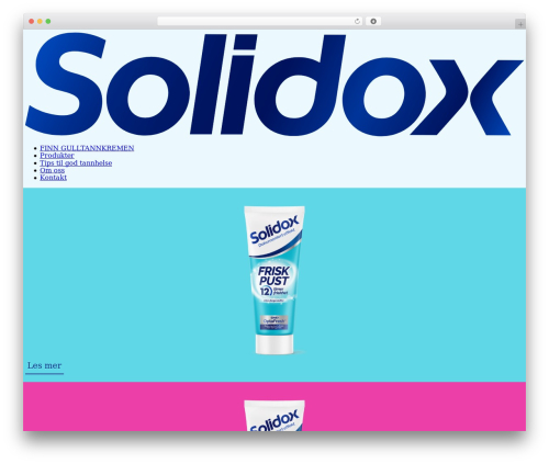 OHPC Solidox WP theme - solidox.no