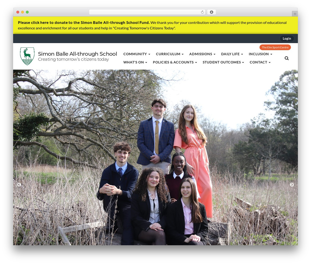 realsmart-cloud WordPress theme - simonballe.herts.sch.uk