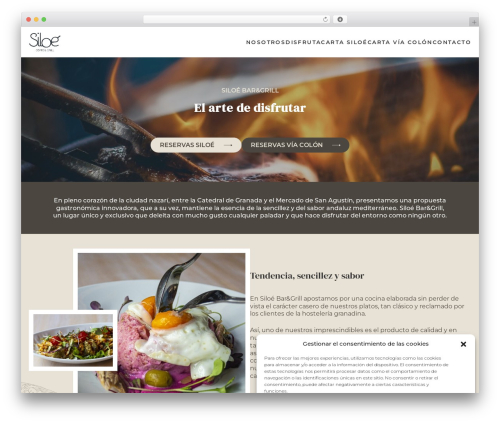Siloe WP theme - siloebarygrill.com