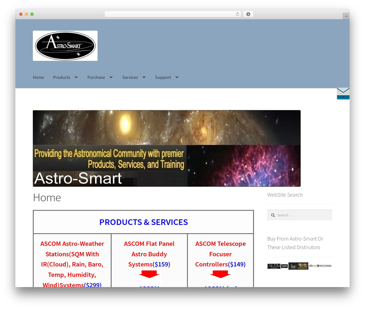 Storefront WordPress ecommerce theme - astro-smart.com