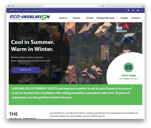 Sydney WordPress theme design - eco-insulation.co.za