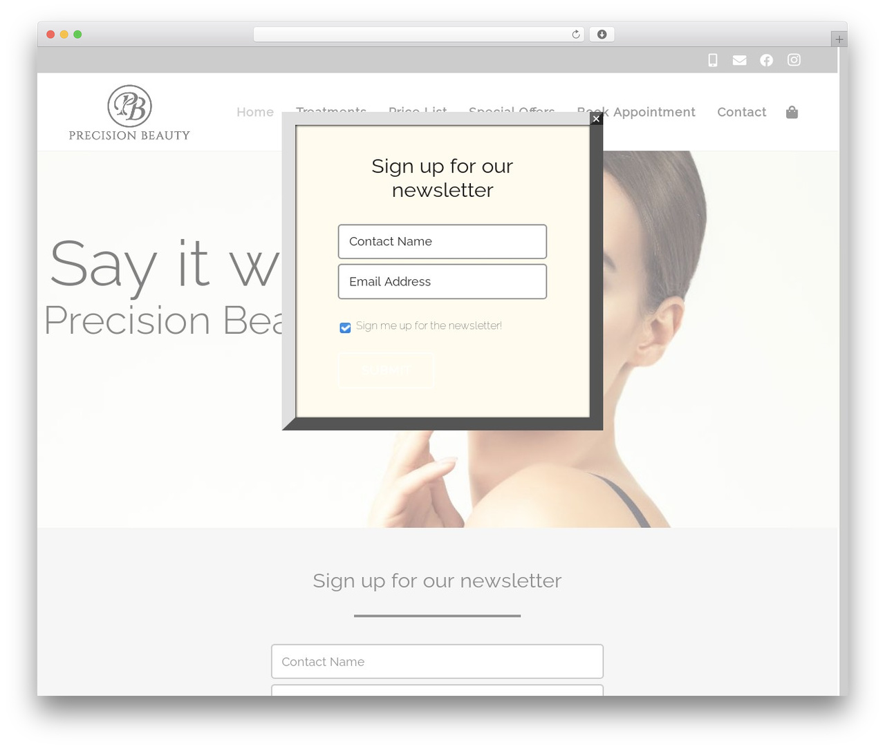 Theme WordPress Impreza - precision-beauty.com