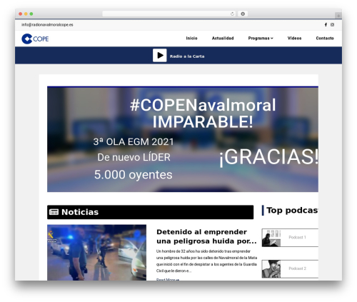 Theme WordPress Audioatro - radionavalmoralcope.es