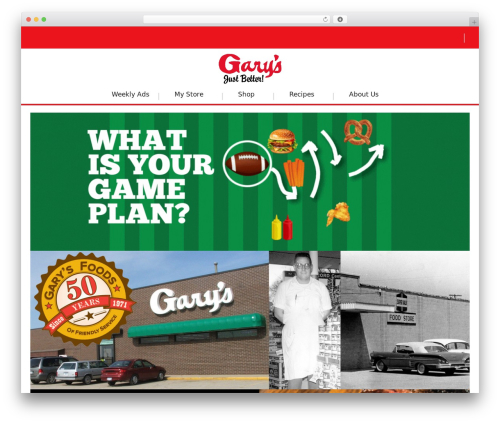 Freshop so layout blocks WordPress plugin - garys-foods.com