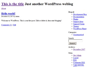 Theme WordPress Naked by Siftware